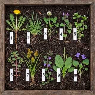 Ten different types of weeds commonly found in Kansas City area lawns